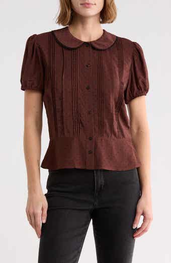 Puff Sleeve Pintuck Top