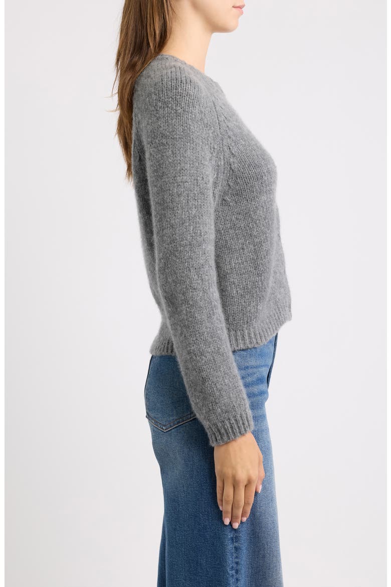 Darcy Cardigan, Alternate, color, CHARCOAL MELANGE