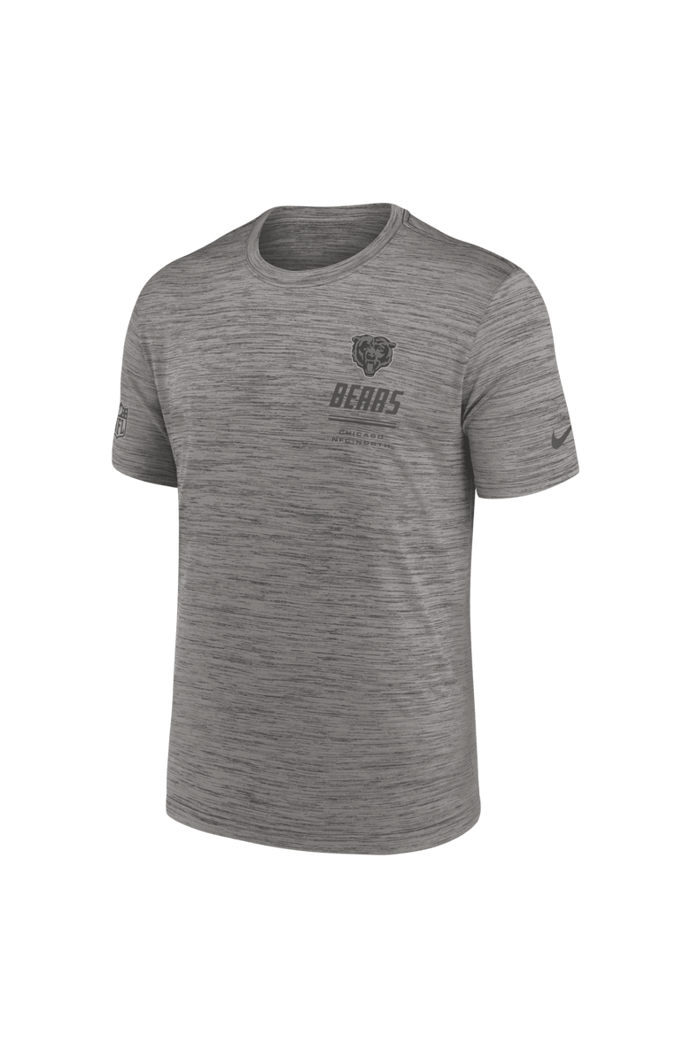 Nike Men's Nike Gray Chicago Bears Sideline Double Covered Dri-FIT Velocity T-Shirt, Alternate, color, Gray
