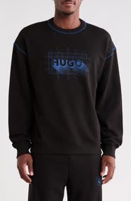 HUGO Nothalic Cotton Graphic Sweatshirt