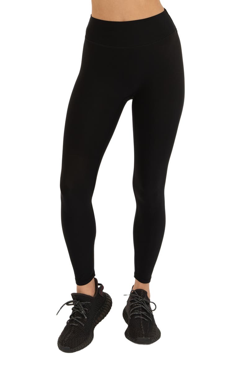 Rebody Active Hybrid Fleece Leggings High Waist 25", Alternate, color, Warm Black