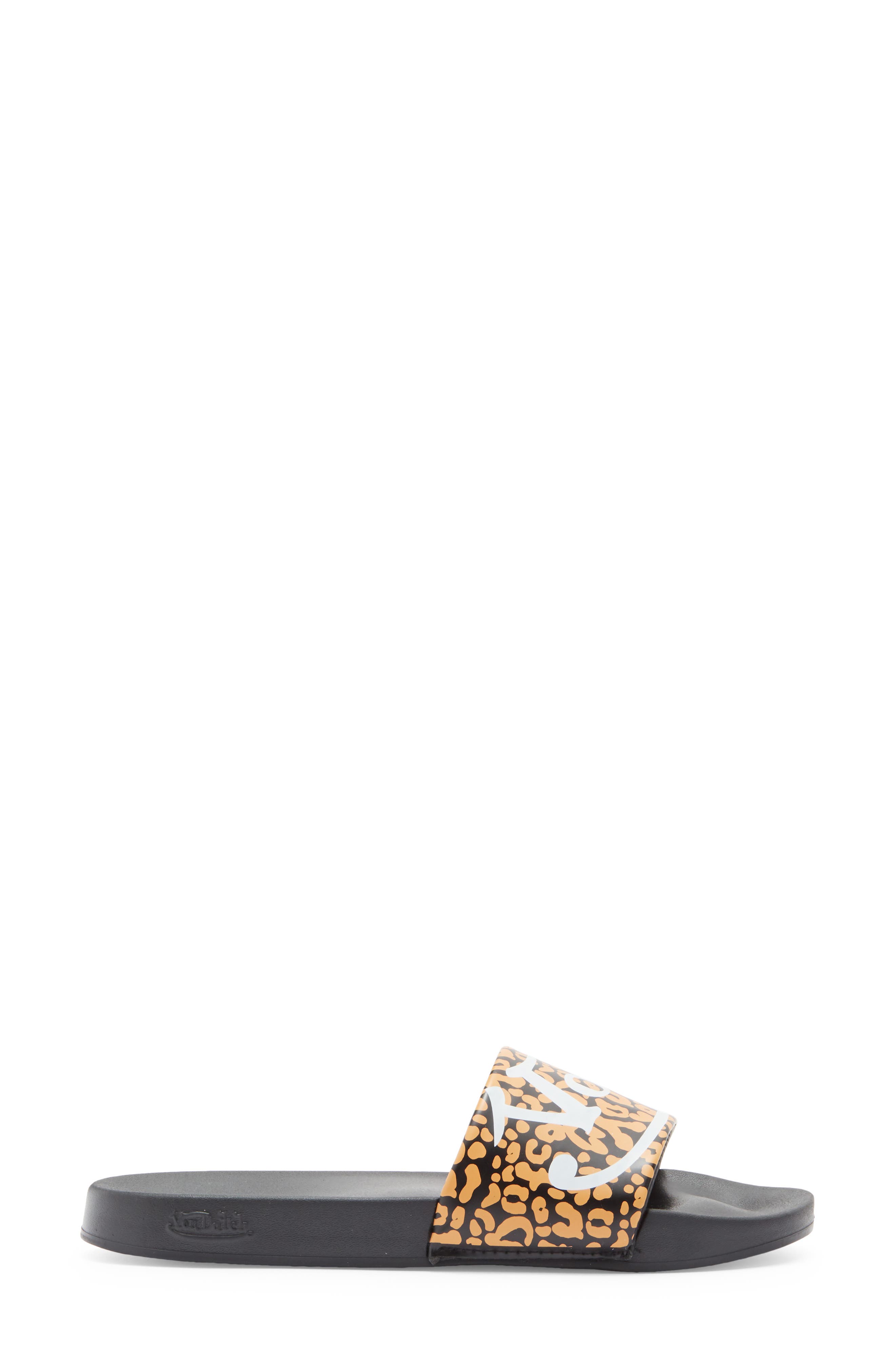Von Dutch Prowl Slide Sandal, Alternate, color, Black / Leopard