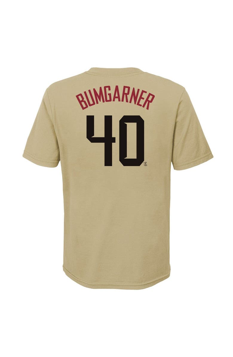 Nike Youth Nike Madison Bumgarner Sand Arizona Diamondbacks City Connect Name & Number T-Shirt, Alternate, color, 