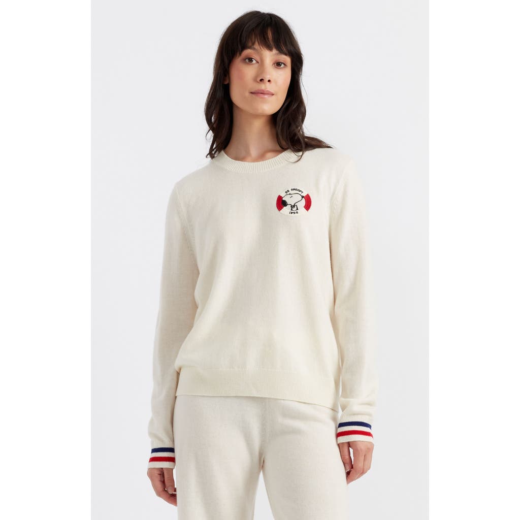 CHINTI & PARKER CHINTI & PARKER SNOOPY NAUTICAL WOOL CASHMERE SWEATER