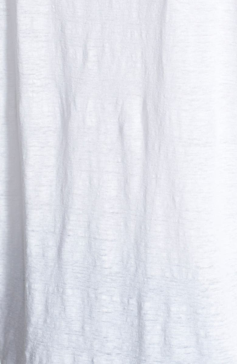 Eileen Fisher Organic Linen Ballet Neck Wedge Top, Alternate, color, White