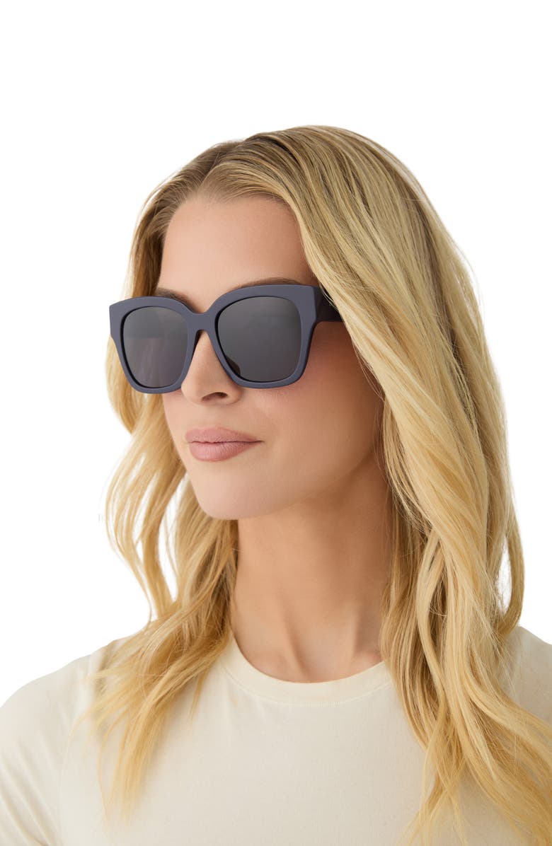 DIFF Bella II 54mm Polarized Gradient Square Sunglasses, Alternate, color, Royal / Midnight