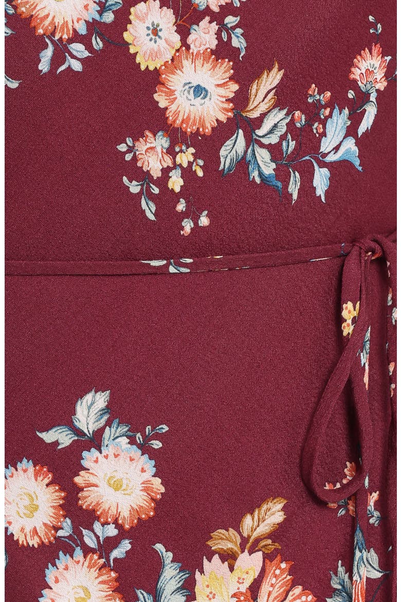 Alima Floral Long Sleeve Maxi Dress, Alternate, color, BERRY FLORAL