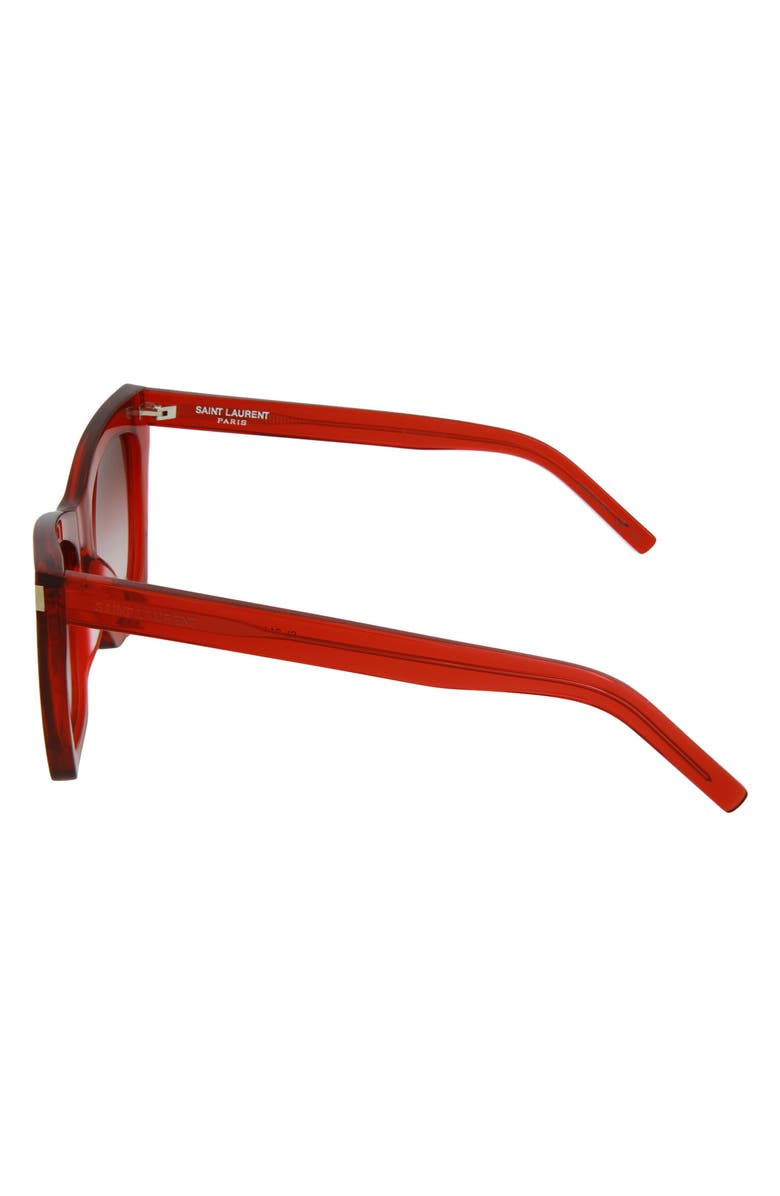 Saint Laurent 55mm Kate Cat Eye Sunglasses, Alternate, color,