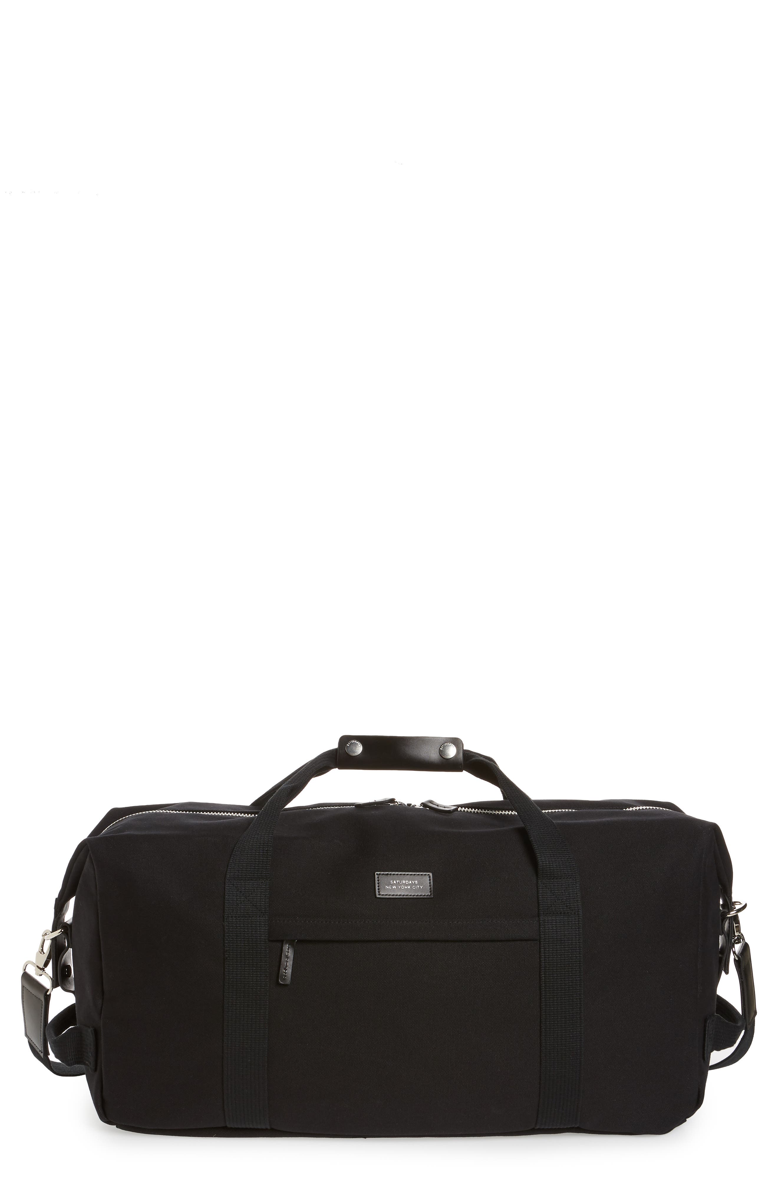 Saturdays NYC Norfolk Water Repellent Duffle Bag, Main, color, 