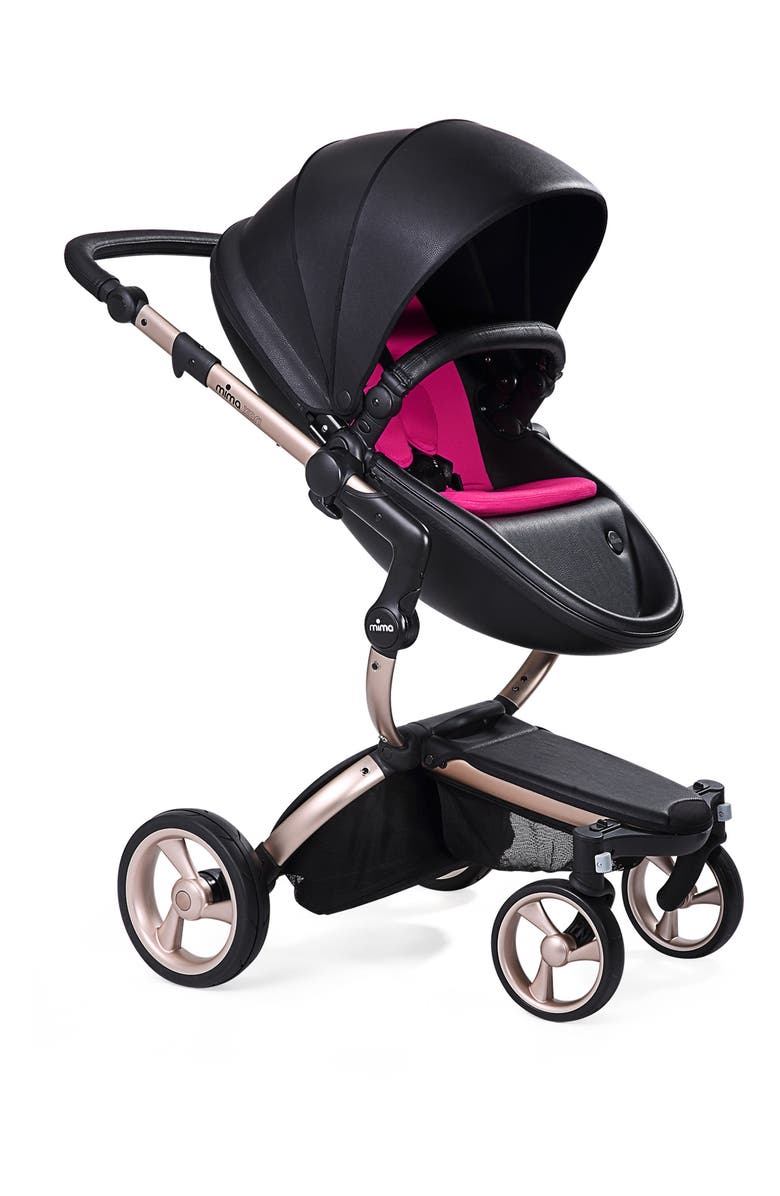 mima Xari Rose Gold Chassis Stroller with Reversible Reclining Seat & Carrycot, Main, color, 
