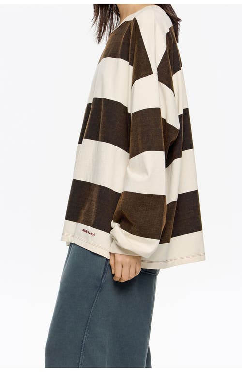 Bimba Y Lola Oversize Striped T-shirt In Multi