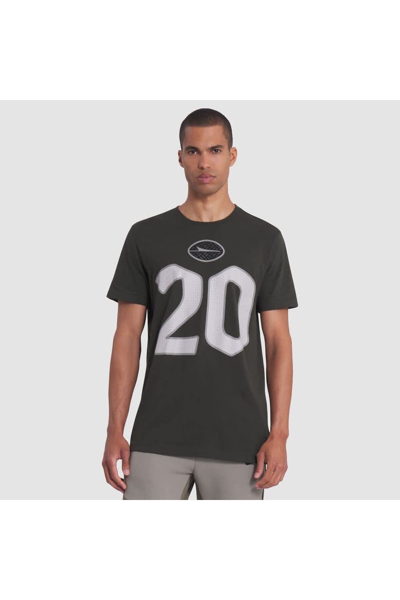 Men's Nike Breece Hall Gotham Green New York Jets 2025 Rivalries Collection Player Name & Number T-Shirt, Main, color, Green