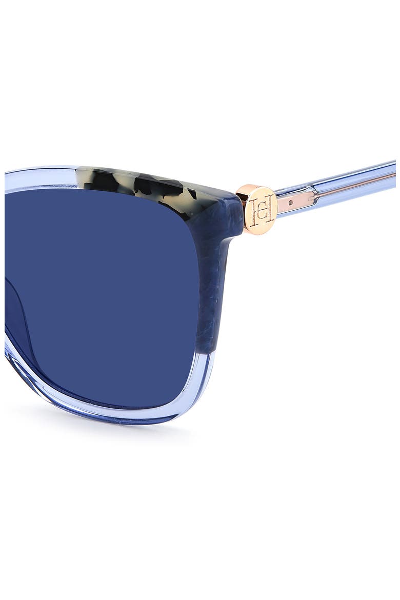 58mm Rectangular Sunglasses, Alternate, color, WHITE BLUE HAVANA