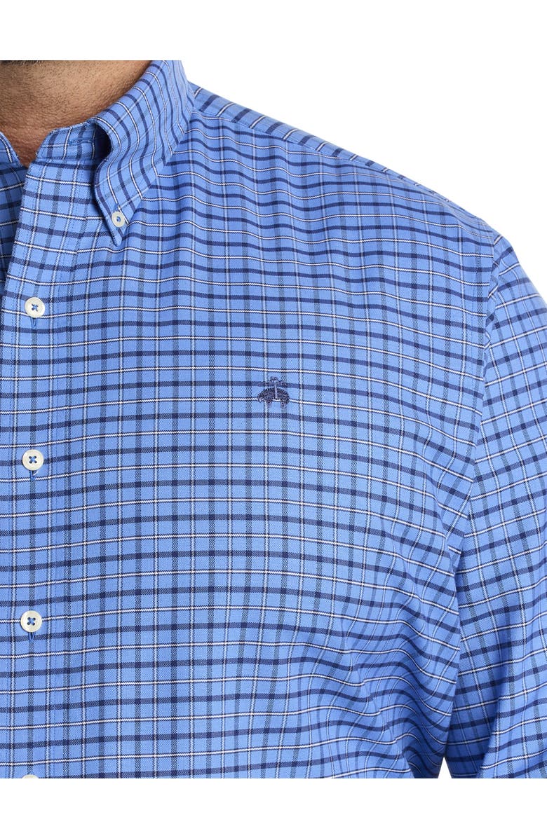 Brooks Brothers Big & Tall Non-Iron Windowpane Sport Shirt, Alternate, color,