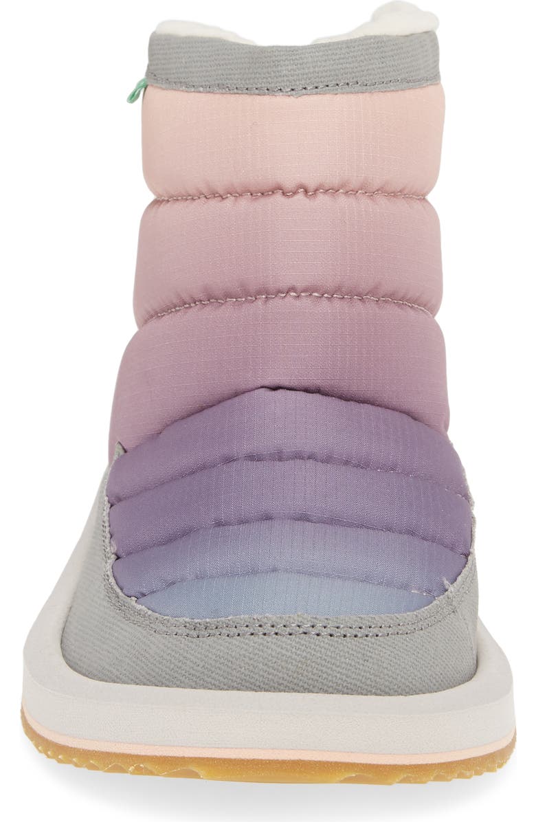 Sanuk Puff N' Chill Ombré Quilted Faux Fur Bootie, Alternate, color,