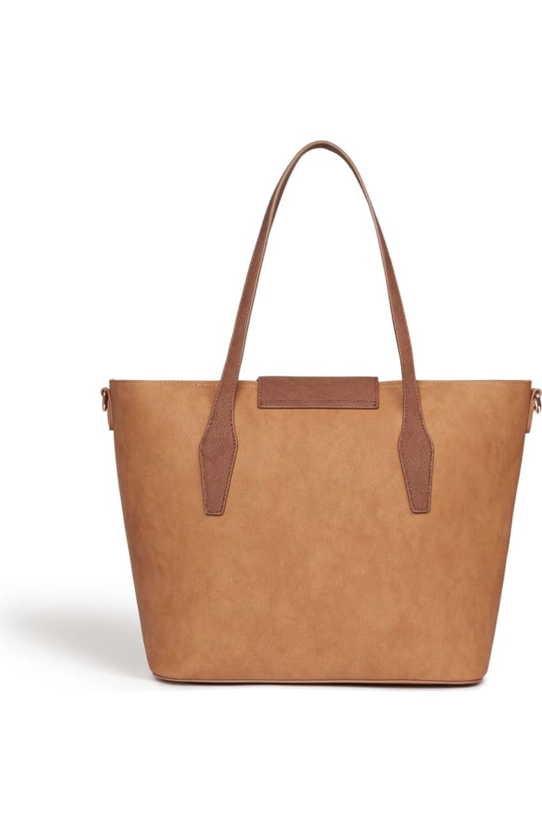 LaBante London Maple Brown Vegan Leather Tote Bag, Alternate, color, Brown