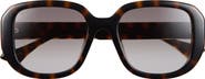 Gucci 58mm Round Sunglasses