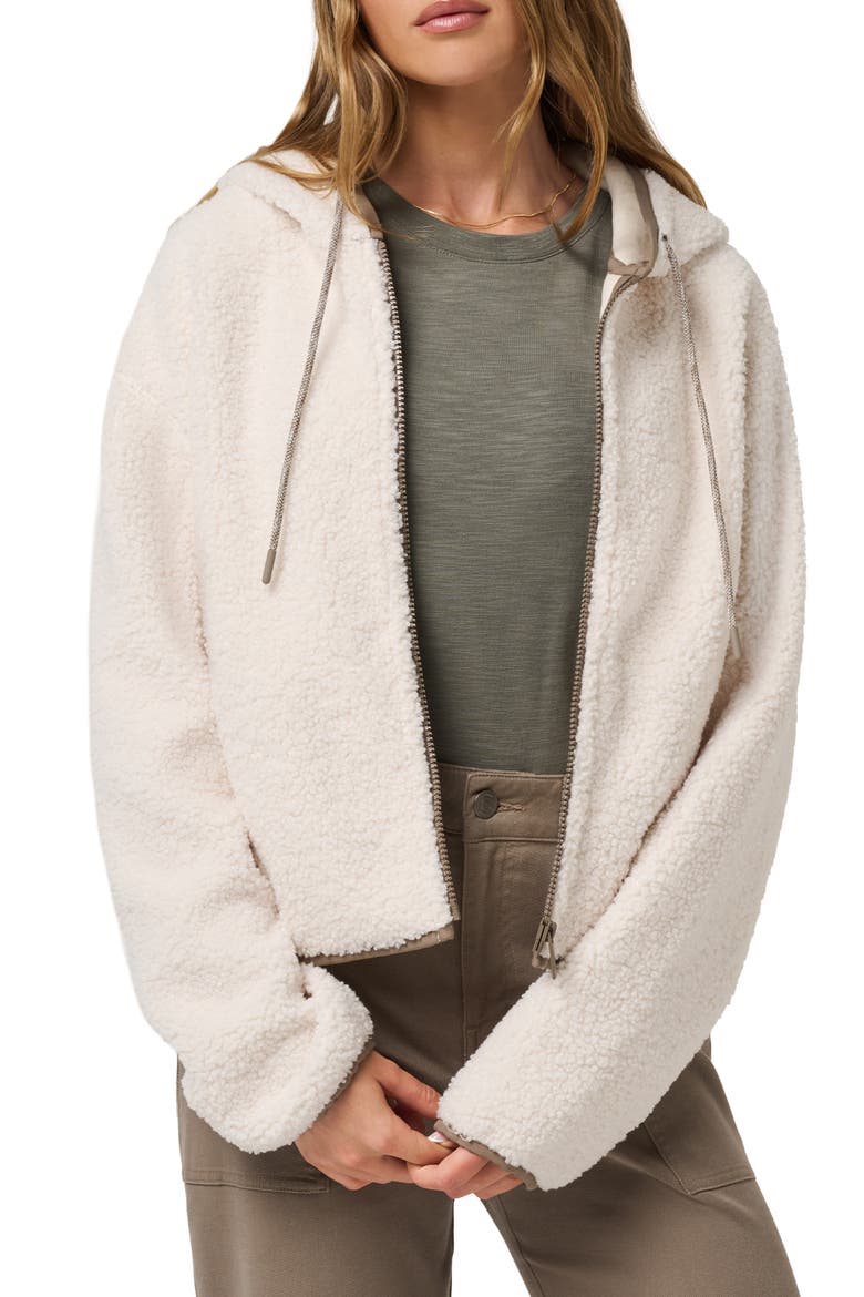 Huddle Full Zip Fleece Hoodie, Alternate, color, EGGNOG