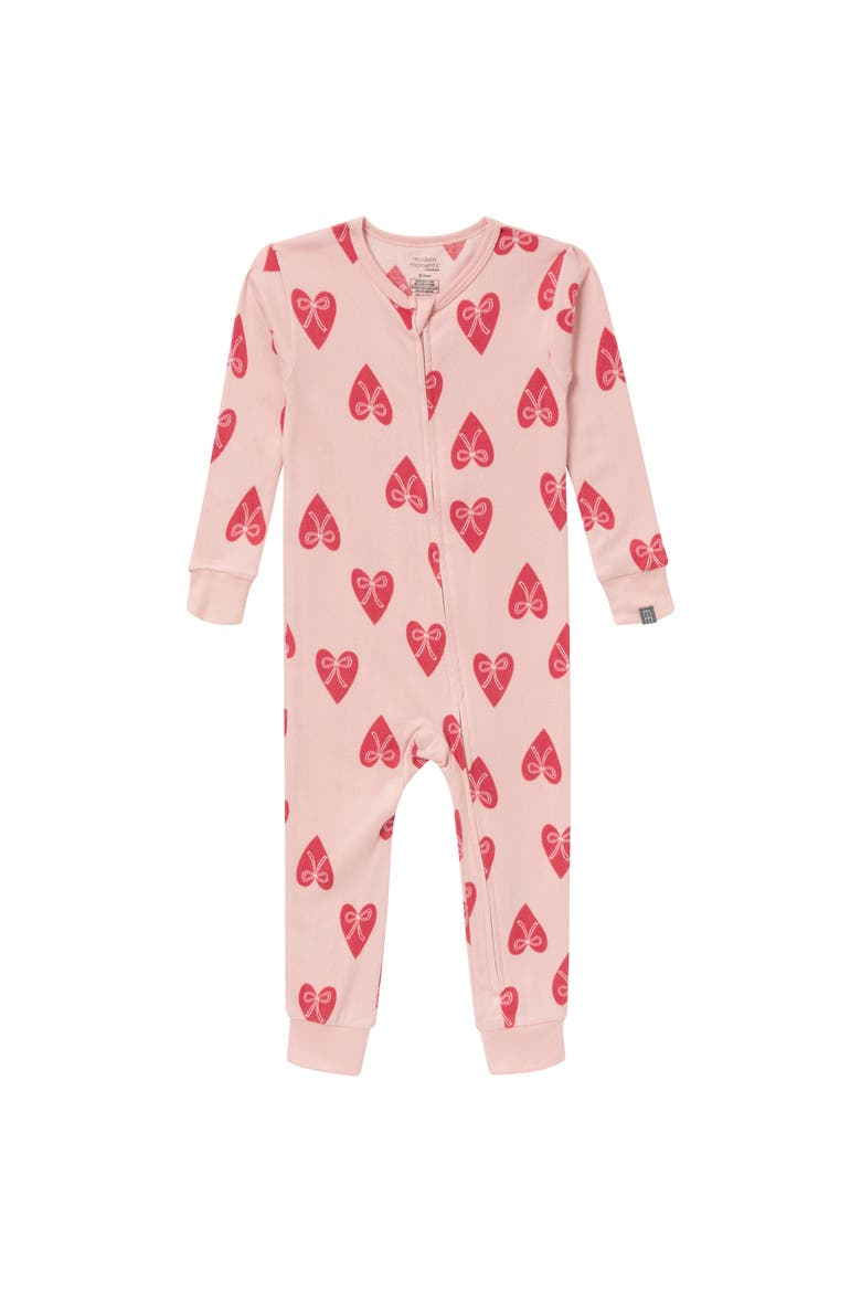 Baby & Toddler Girls Pink Hearts Footless Pajamas, Alternate, color, Hearts