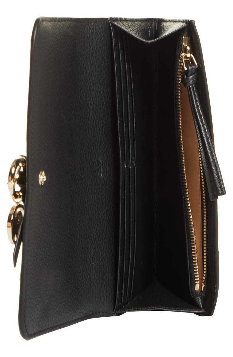 Chloé Alphabet Leather Wallet, Alternate, color,