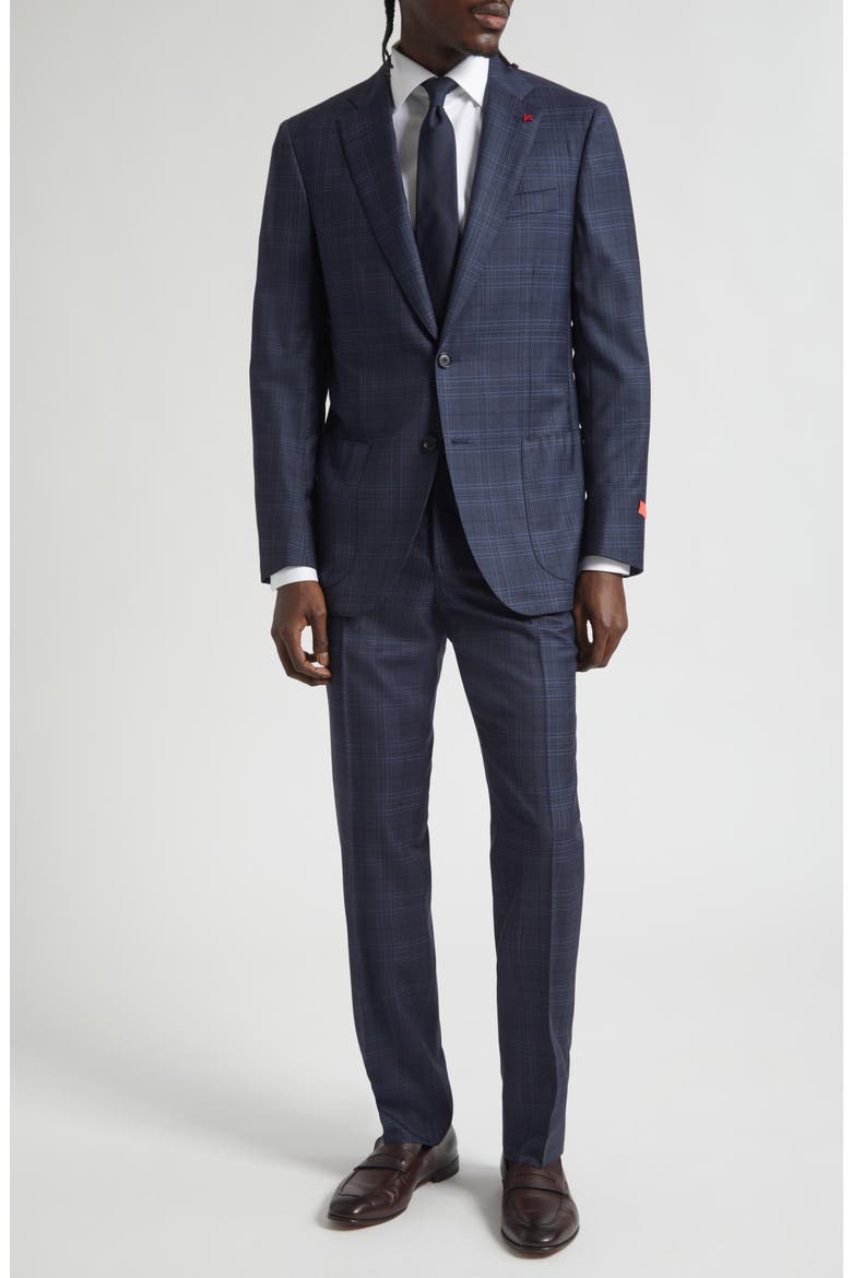 Delain Wool Suit, Main, color, BLUE