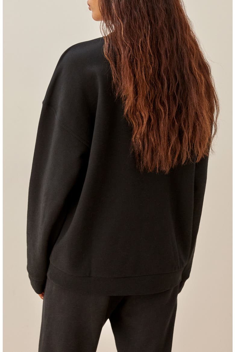 Manny Oversize Sweatshirt, Alternate, color, BLACK
