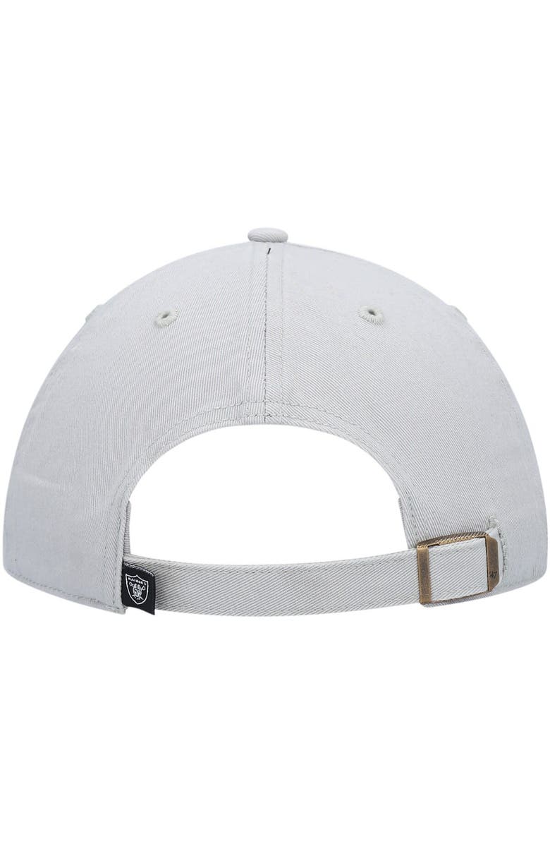 '47 Men's '47 Gray Las Vegas Raiders Secondary Clean Up Adjustable Hat, Alternate, color, Gray
