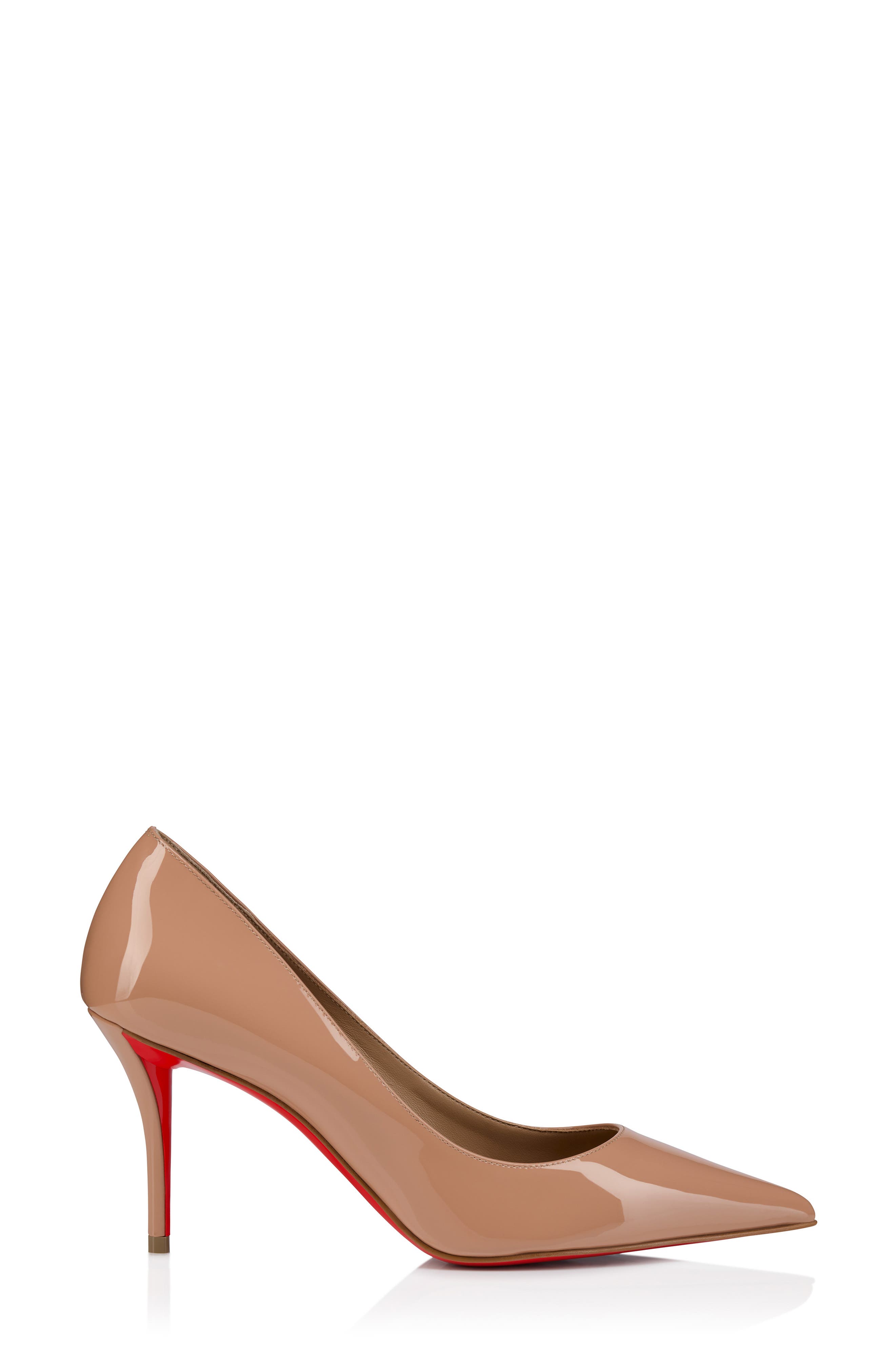Christian Louboutin Miss Z Pointed Toe Pump, Alternate, color, Blush/ Lin Blush