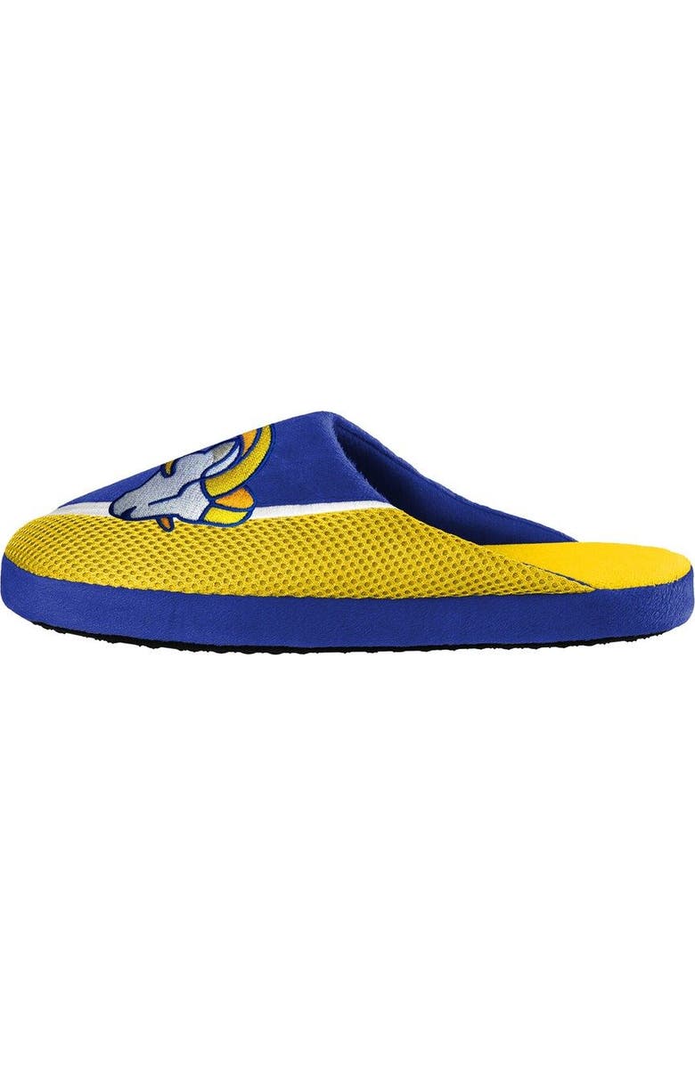 FOCO Men's FOCO Los Angeles Rams Big Logo Color Edge Slippers, Alternate, color,