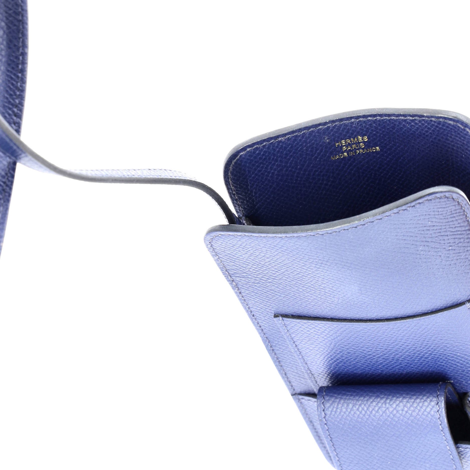 Pre-Owned Hermes Hermesway Phone Case Crossbody Bag Epsom, Alternate, color, Bleu Saphir