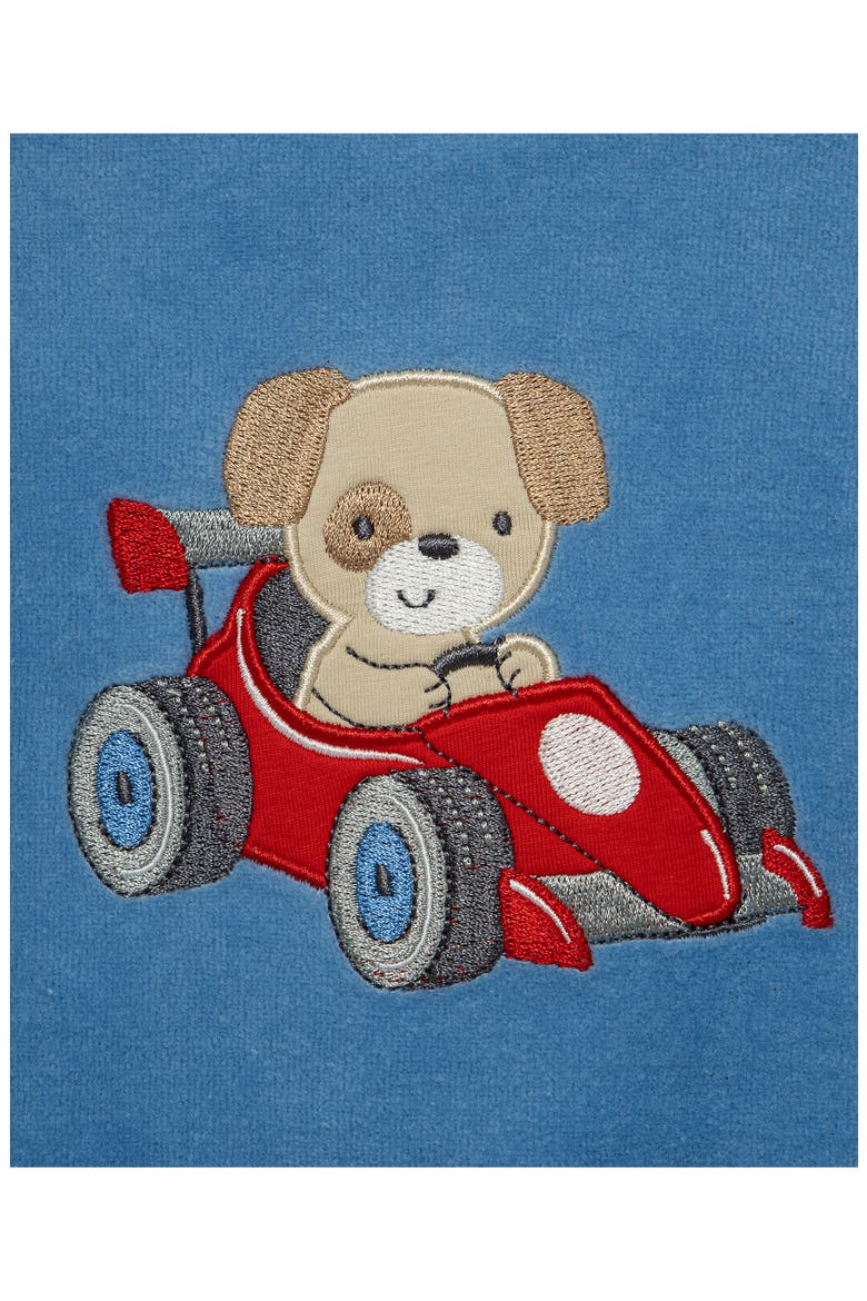 Kids' Racing Puppy Velour Top and Pants Set, Alternate, color, PINK MULTI