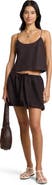 Onia Air Linen Bubble Mini Skirt