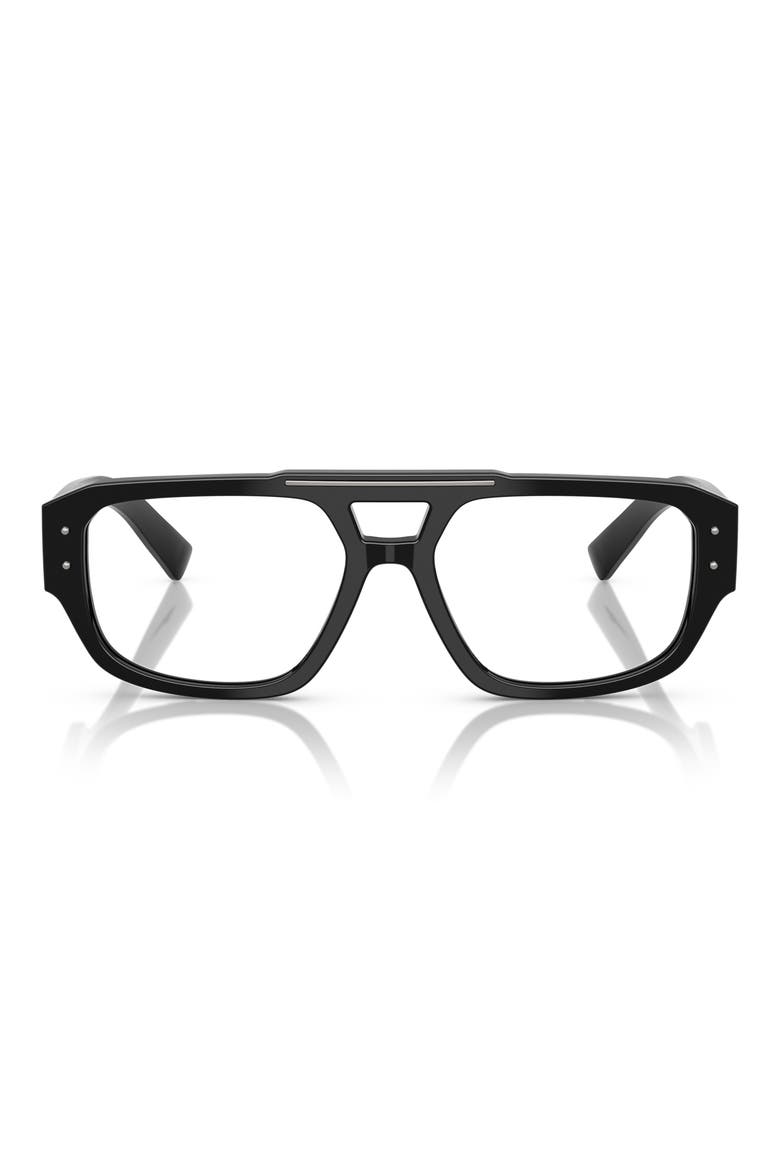 56mm Pilot Optical Glasses, Main, color, BLACK