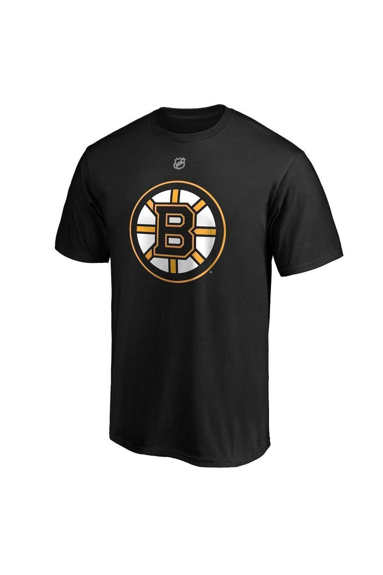 Men's Fanatics Branded Brad Marchand Black Boston Bruins Team Authentic Stack Name & Number T-Shirt, Alternate, color, BLACK