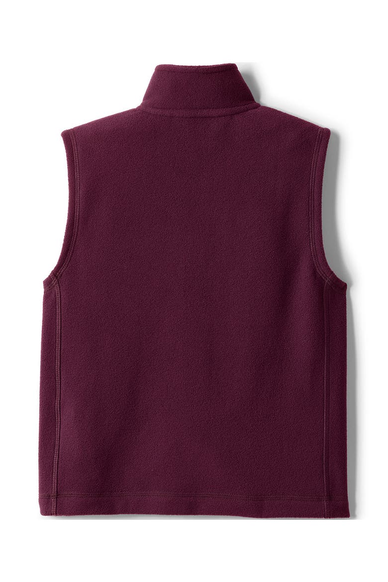 Kids Lightweight Fleece Vest, Alternate, color, Burgundy