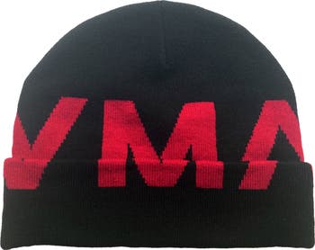 Fuzzy Logo Knit Beanie
