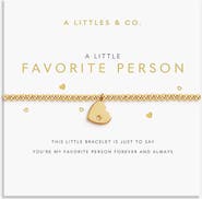 A Littles & Co A Little 'Favorite Person' Bracelet In Gold-Tone Plating