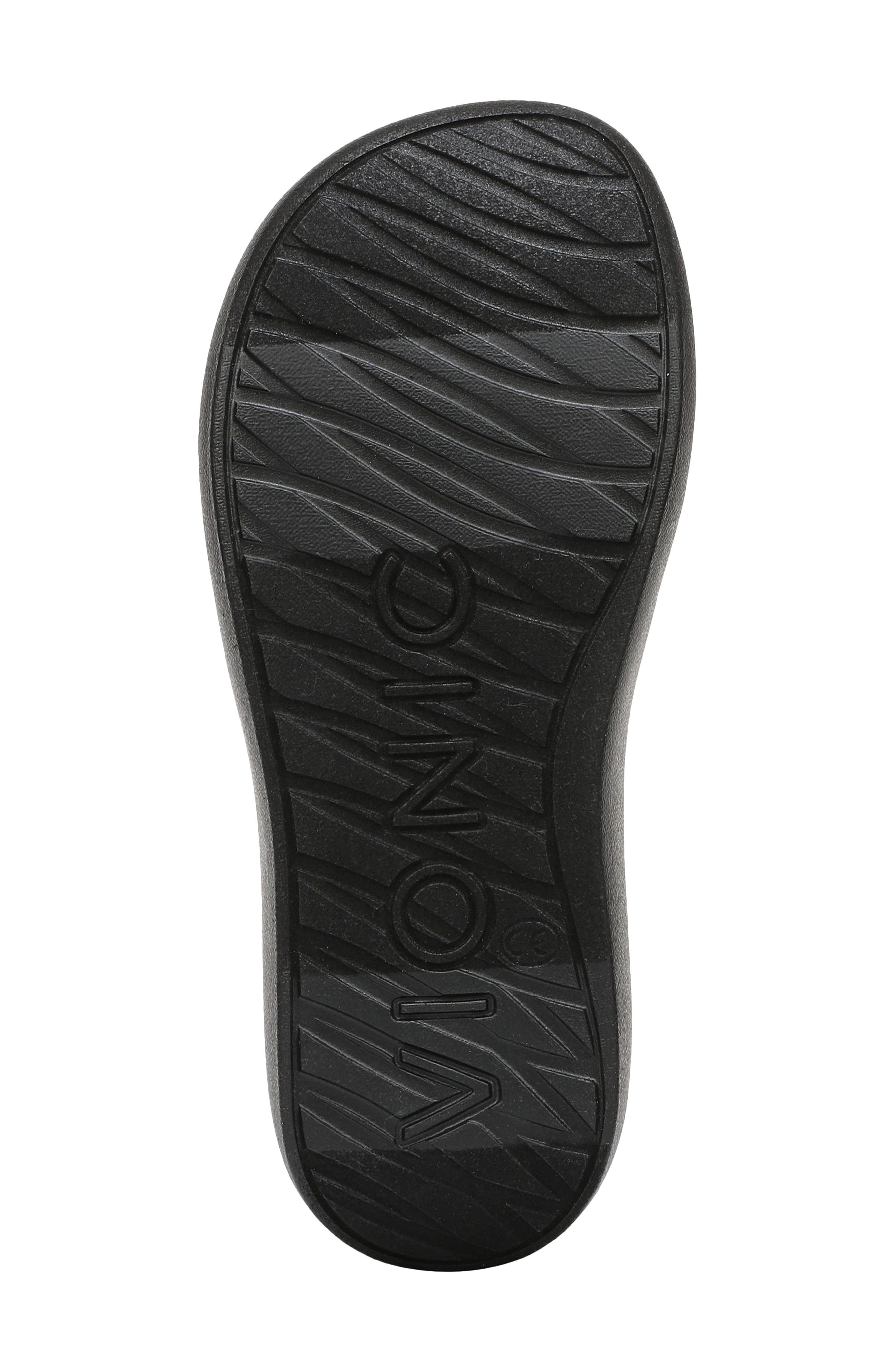 Vionic Aqua Flip Flop, Alternate, color, Black