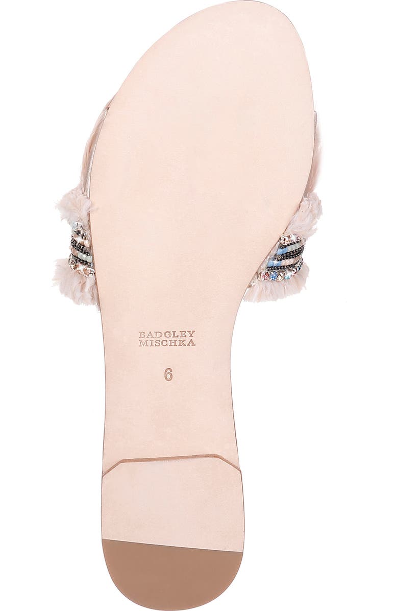 Badgley Mischka Collection Badgley Mischka Fortune Embellished Slide Sandal, Alternate, color,