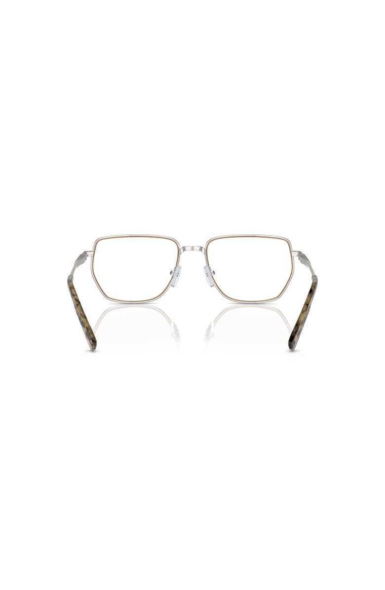 Michael Kors 56mm Irregular optical glasses, Alternate, color, Silver