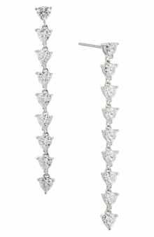 Gwen Cubic Zirconia Linear Drop Earrings