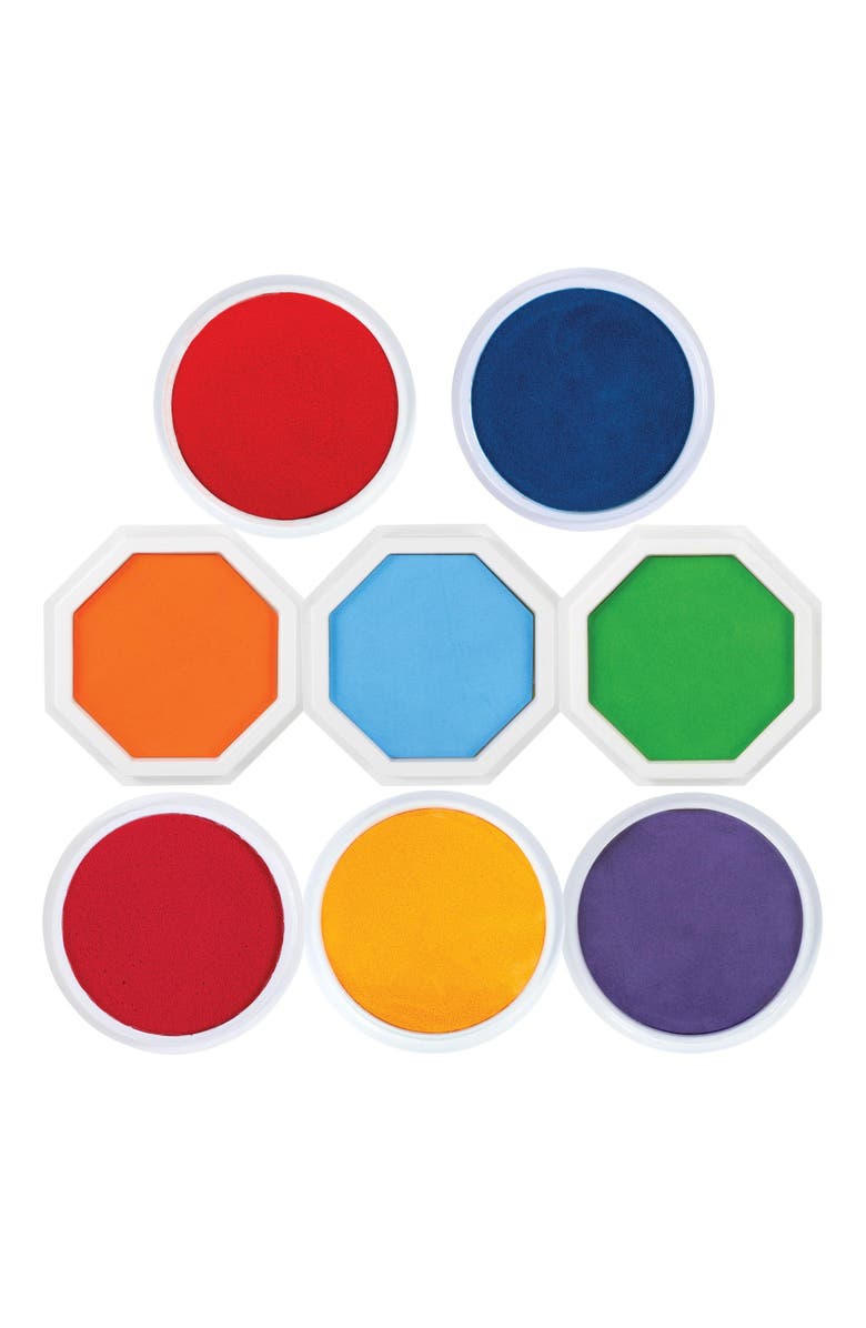 Kaplan Early Learning Washable Ink Jumbo Stamp Pad - Set of 8, Main, color, 