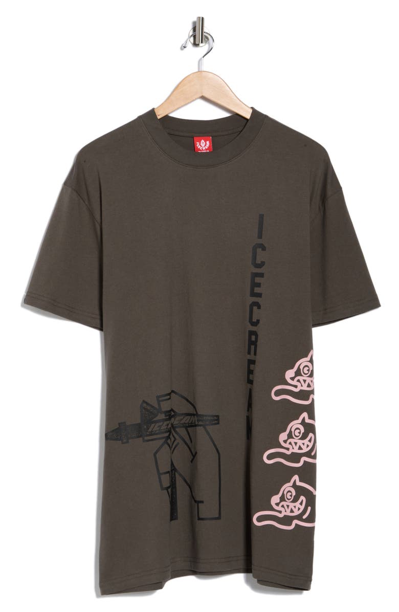 ICECREAM Oversize Spray Graphic T-Shirt, Alternate, color, Beluga