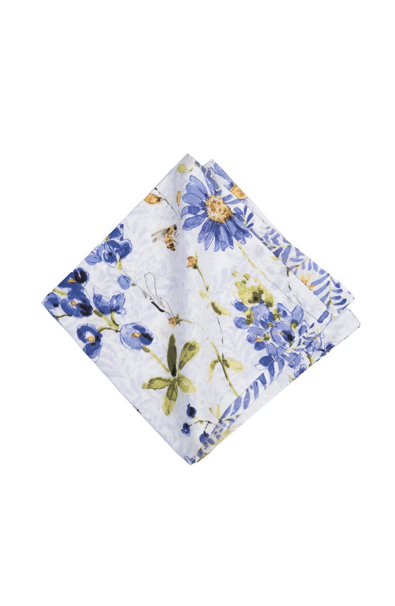 C&F Home Lovely Blues Cotton Cloth Napkins Set of 6, Alternate, color,