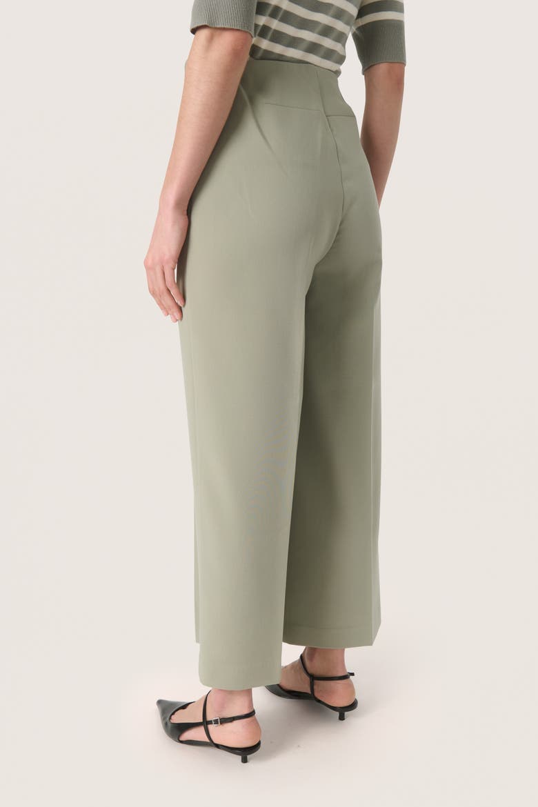 Corinne High-Waisted Culotte Trousers, Alternate, color, Shadow