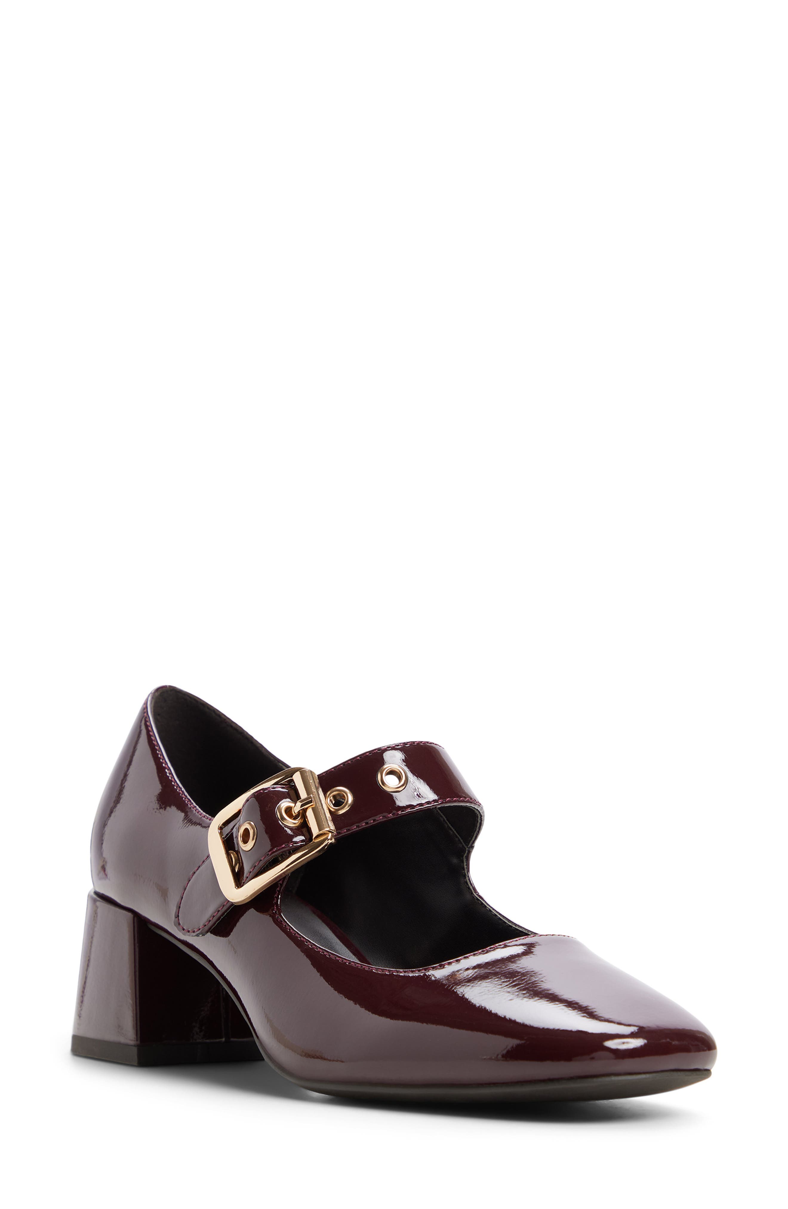 Baldemar Faux Leather Mary Jane Pump, Main, color, DARK BROWN