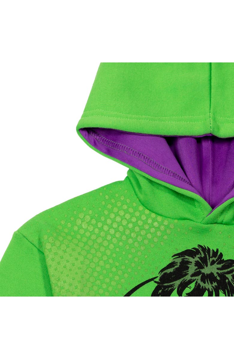 Marvel Comics Boys' Fleece Pullover Hoodie, Alternate, color, Hulk Green
