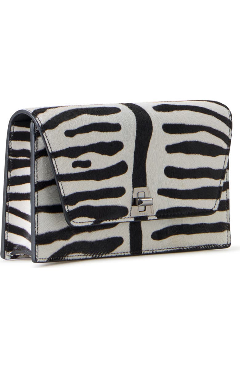 Akris Anouk Genuine Calf Hair Envelope Clutch, Main, color, Zebra Stripes Small