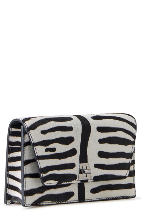 Anouk Genuine Calf Hair Envelope Clutch