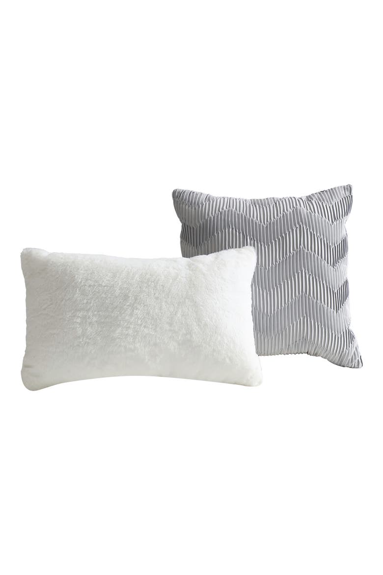 Lauren 5-Piece Comforter Set, Alternate, color, GREY